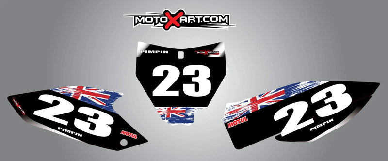 Husqvarna TC 125 FC 250 350 450 Aussie Pride Style Stickers (2014-2015)