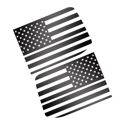Ford F-150 2 x Black Rear Window Flag Stickers (2015-2022)