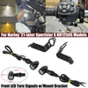 Harley Sportster Front LED Turn Signal DRL Light w/Bracket (2021-2023)