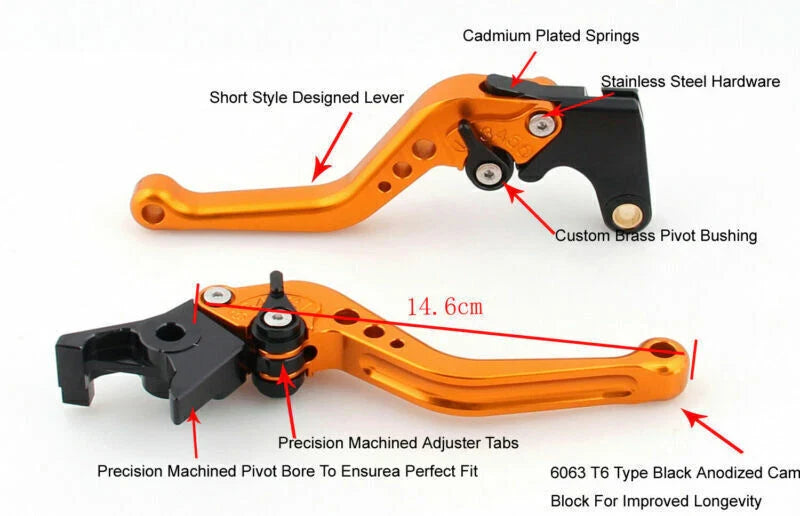 Honda CBR500R (2013-2014) Black Brake Clutch Lever