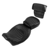 Harley Road Electra Glide Black Driver Passenger Seat Backrest Pad (14-23)
