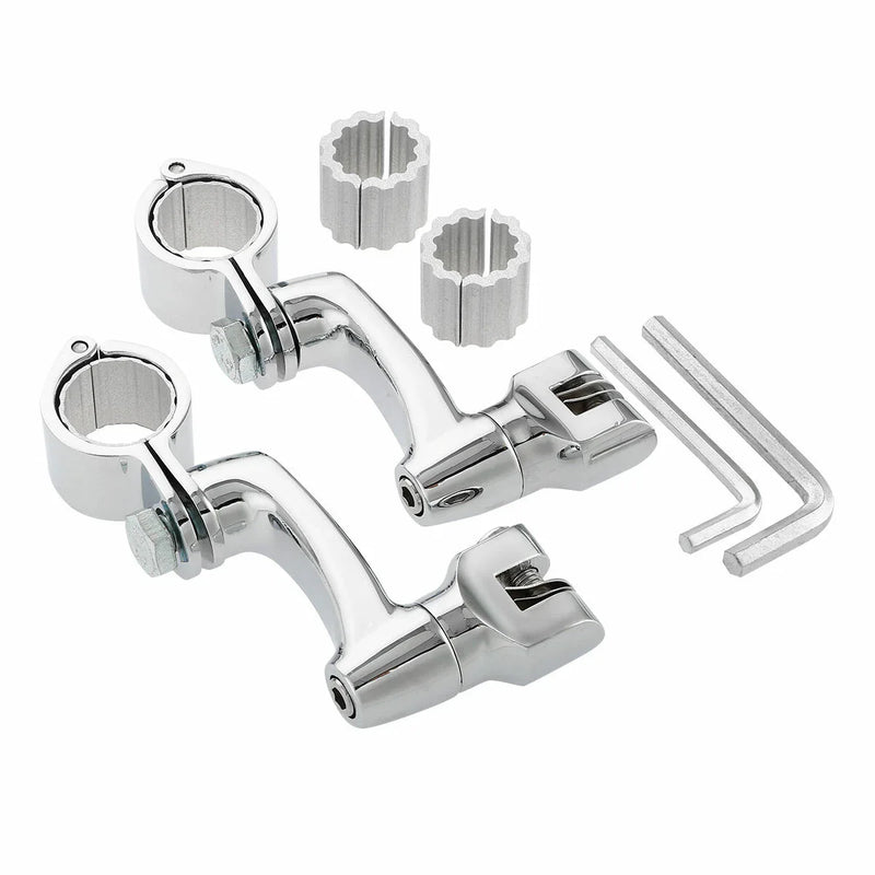 Harley Touring 22mm 25mm 32mm 35mm Highway Foot Pegs Mount Clamps
