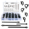 GM Mazda - Black 125 x Car Wiring Harness Fastener Clips