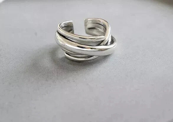 Jewelry 925 Sterling Silver Adjustable Ring Thumb Ring