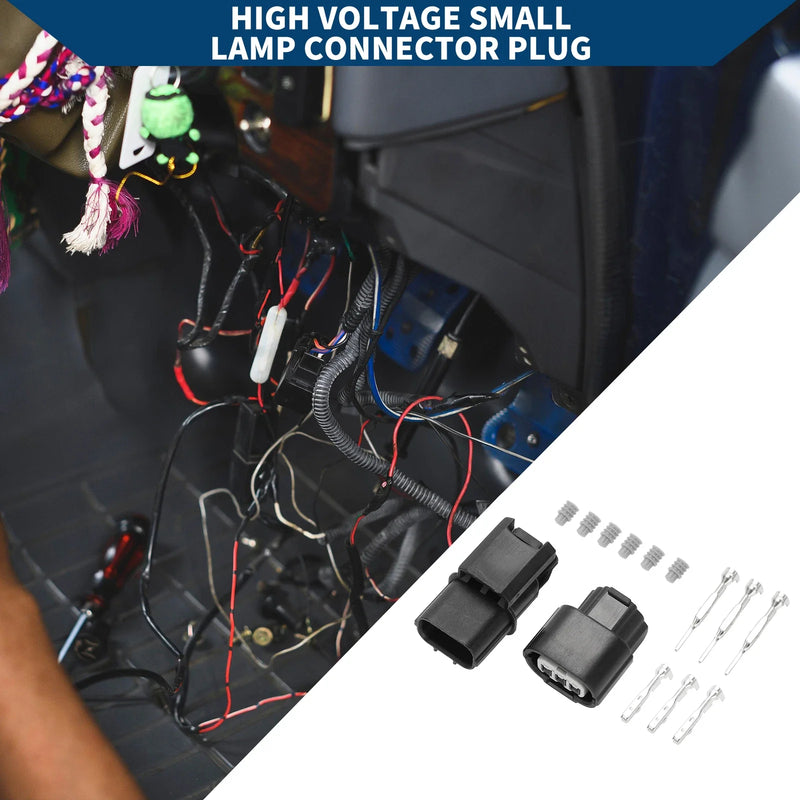 Honda Civic 3 Pin High Voltage Small Lamp Connector Plug (2001-2005)