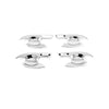 Nissan Navara NP300 Carbon Silver Door Handle Bowl Cup Cover Trim (15-21)