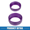 Dodge Durango 2014-2020 - Purple AC Radio Switch Knob Cover Decals (Set of 3)