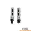 Harley Street Glide Silver Pillion Passenger Side Bumper Step (2014-2023)