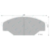 Toyota Dyna LH80R YH81R 1985~1995 Front Disc Brake Pad Set