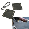 Universal Motorcycle - Cyan 22mm Leather Hand Grips Covers