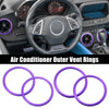 Chevrolet Camaro (2016-2020) Purple 4 x AC Outer Vent Rings Trim Covers
