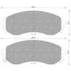 Kia Sorento UM Front Disc Brake Pad Set 4cyl 2.2L (2015 - 2017)