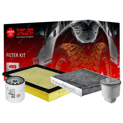 Toyota Hilux Fortuner Oil Air Fuel Cabin Filter Kit (2015-2023)