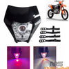 200-450 EXC Six Days KX KLX WR YZ Enduro Dirt Bike LED Headlight Fairing (200-2023)