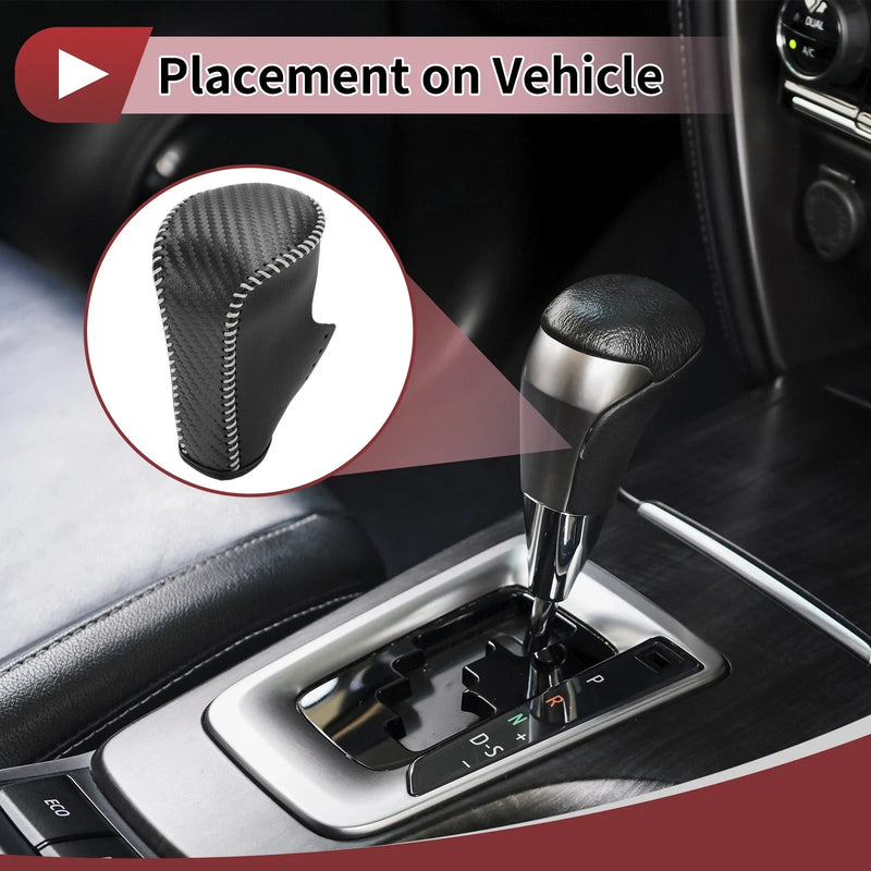 Honda Accord Black Carbon Fiber Gear Shift Knob Cover (2008-2012)
