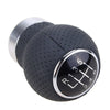 Universal Cars - Black Leather 6 Speed Gear Shift Knob
