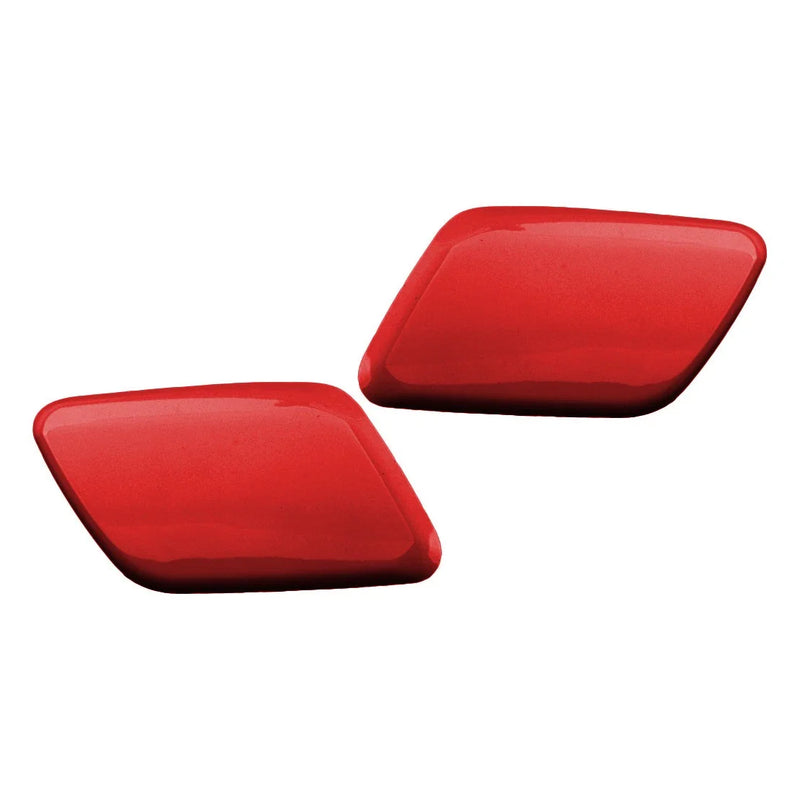 Volvo S60 V60 Red Front Headlight Washer Nozzle Covers (2011-2018)