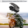 Rectangular with Hole Aluminum Alloy Motorcycle Hanging Hook 1 Set Titanium Tone