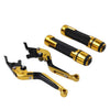 Yamaha YZF R1 Gold Extendable Brake Clutch Lever Grip Set (2009-2014)