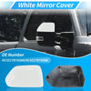 Ford F250 F350 Super Duty White Top Half Door Mirror Cap Covers (2017-24)