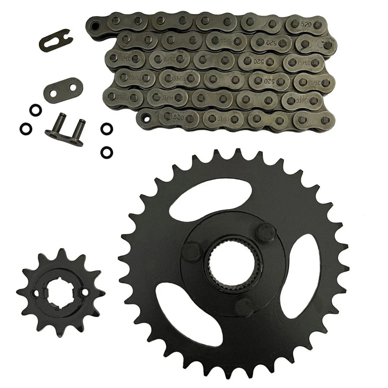 Polaris RZR 170 Natural / 520x60 / O-Ring Chain & 12/32 Sprockets (2009–2016)