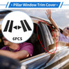 Dodge Charger 6 Pcs Black Door Pillar Window Trim (2006-2010)