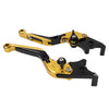 Kawasaki ZX636R ZX6RR CNC Gold Extendable Brake Clutch Levers (2005-2006)