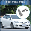 Toyota Corolla Cross Silver Tone Foot Accelerator Pedal Covers (2022-2023)