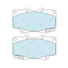 Hilux 4x4 KUN25 KUN26 GGN25 Brake Pads 2 Front Slotted Disc Rotor