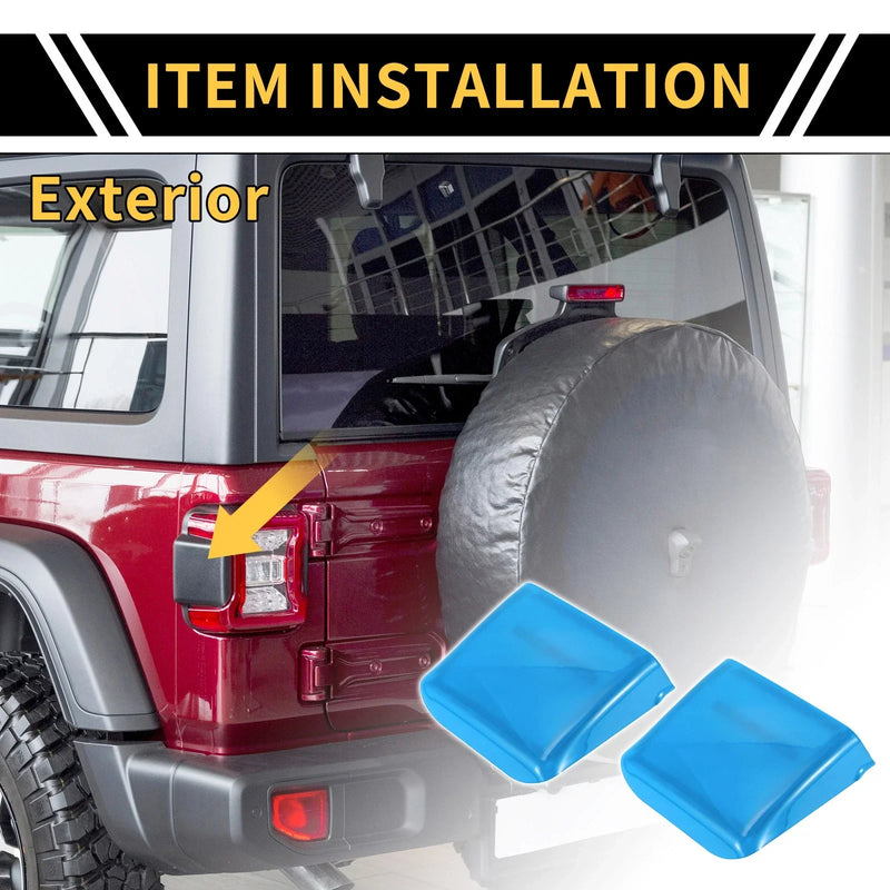 Jeep Wrangler JL JLU (2018-2024) Light Blue Tail Light Side Cover Trim