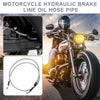Bike Brake Line 47.24" 10mm ID Motorcycle Hydraulic Hose Cable Silver Tone