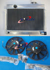 Datsun 1600 3 Row Aluminum Radiator & Fans (1968-1972)