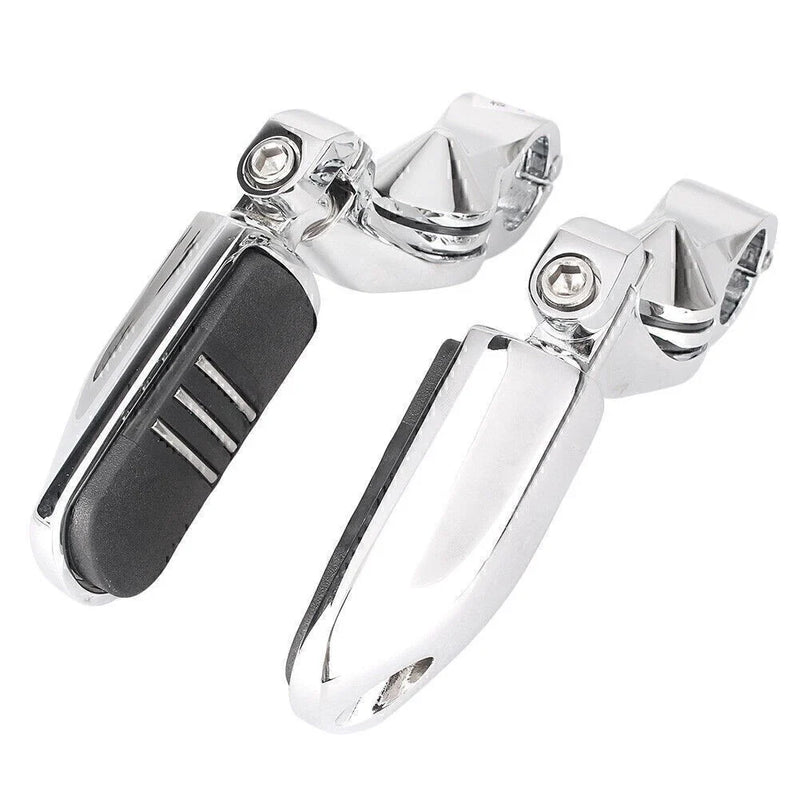 Harley 1-1/4" Adjustable Engine Guard Highway Foot Pegs