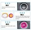 Dodge Charger Challenger Push Start Stop Button Cover Trim Kit (2015-2023)