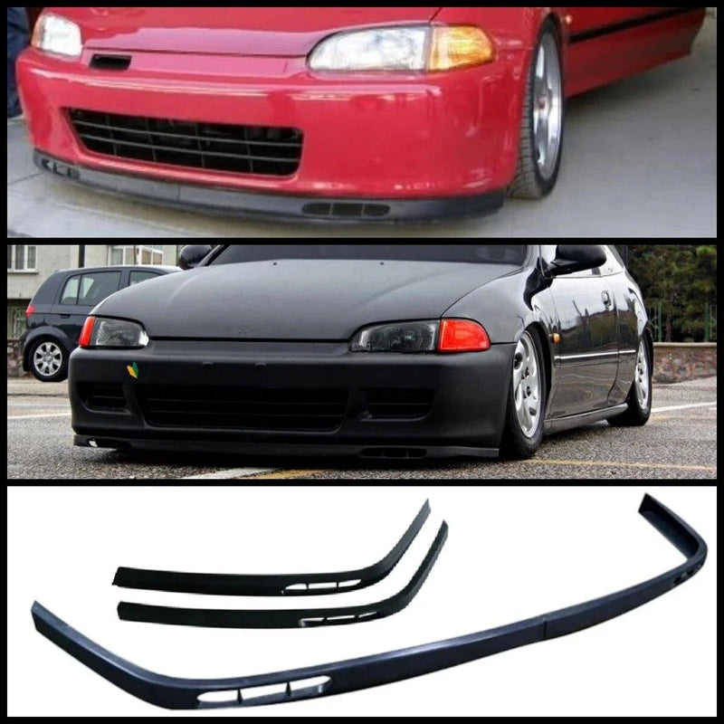 Honda Civic EG (1992-1995) 2 Piece Pcs Laguna Front Bumper Splitter