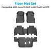 Isuzu D-Max Dual Cab UTE TPE Waterproof Floor Mats (2021-On)