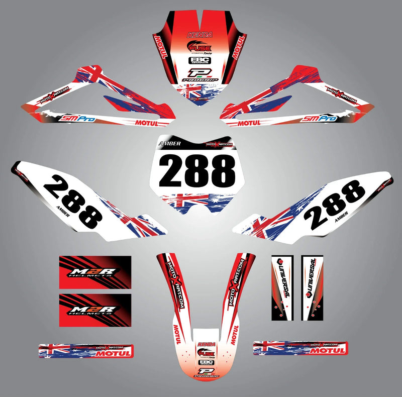 Husqvarna CR 50 (2011-2016) Decals Custom Graphic Kit BARBED STYLE
