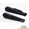 Cafe Racer 18" Reverse Cone Shorty Exhaust Muffler Pipes