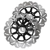 KAWASAKI ZXR 400 750 Ninja ZX9R ZRX 2 x Front Disc Brake Rotors (1990-2003)