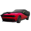 Dodge Challenger 2008-2023 with Zipper, Black Waterproof Car Cover