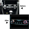Honda Civic 2016-2021 Blue Climate Switch Knob Ring Cover Trim
