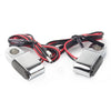 Mini Motorcycle LED Turn Signal Lights Amber Chrome