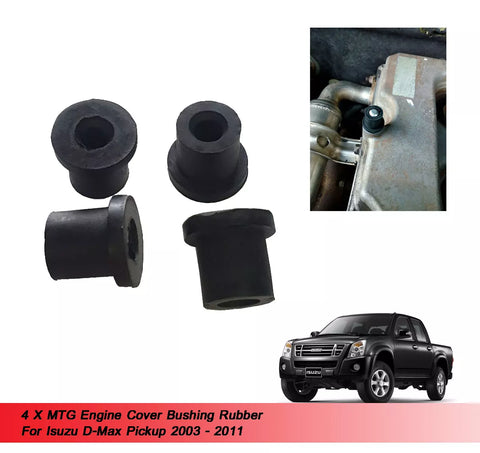 Isuzu Dmax 4 x Engine Cover Bushing Rubber (2003-2006)
