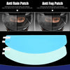 Motorcycle Helmet Rain Proof Anti Fog Film / 9.65 x 3.46 / 2 x Sticker