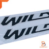 Ford Ranger Ute Wildtrak Side Body Decal Kit Black & Silver (2012-2014)