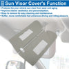 Chevy Tahoe Left & Right Gray Sun Visor Covers (1995-1999)