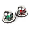 Marine Boat Yacht Pontoon 12V Stainless Steel LED Bow Navigation Lights