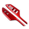Honda Civic 4 x Red Door Window Lift Switch Button Trim (LHD)