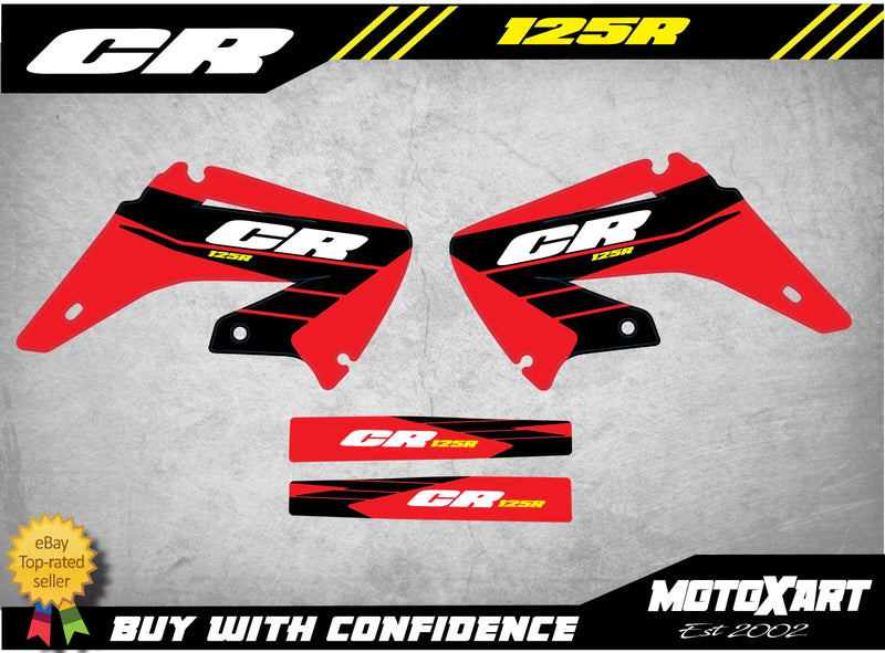 Honda CR 125 Radiator & S/Arm Stickers (2002-2016)