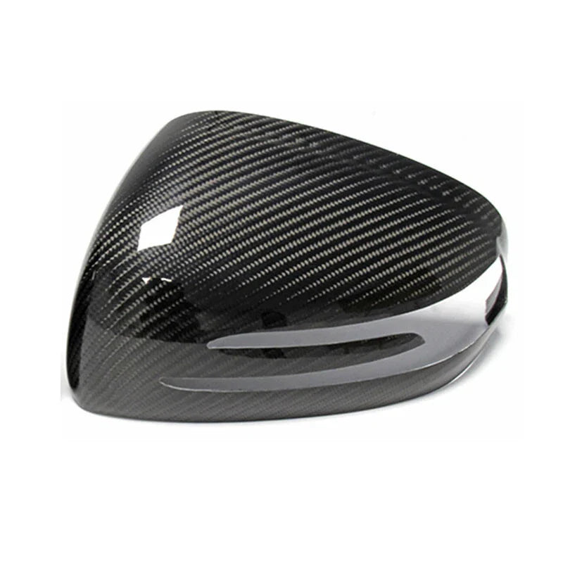 Benz SLK R172 SLC SL Overlay Real Carbon Fiber Wing Mirror Cover Caps Fit